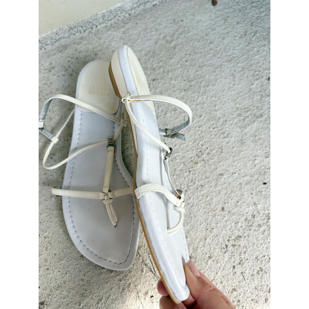Stuart Weitzman White Strappy Sandals - Picture 3 of 6